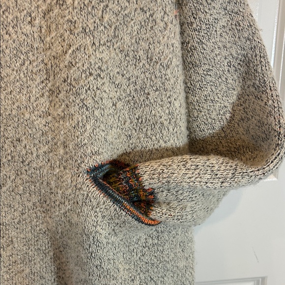 Chic Multicolor Open-Front Cardigan L - Picture 5 of 7